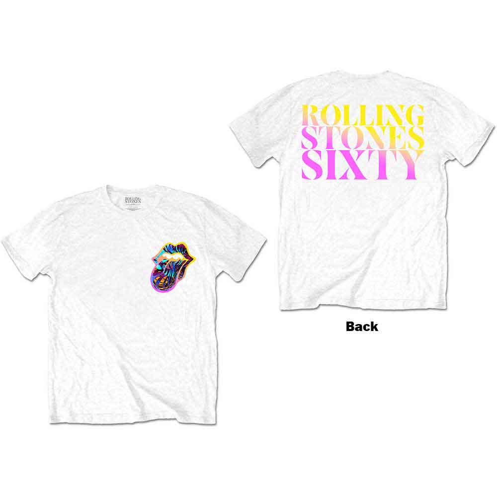 The Rolling Stones T-Shirt: Sixty Gradient Text