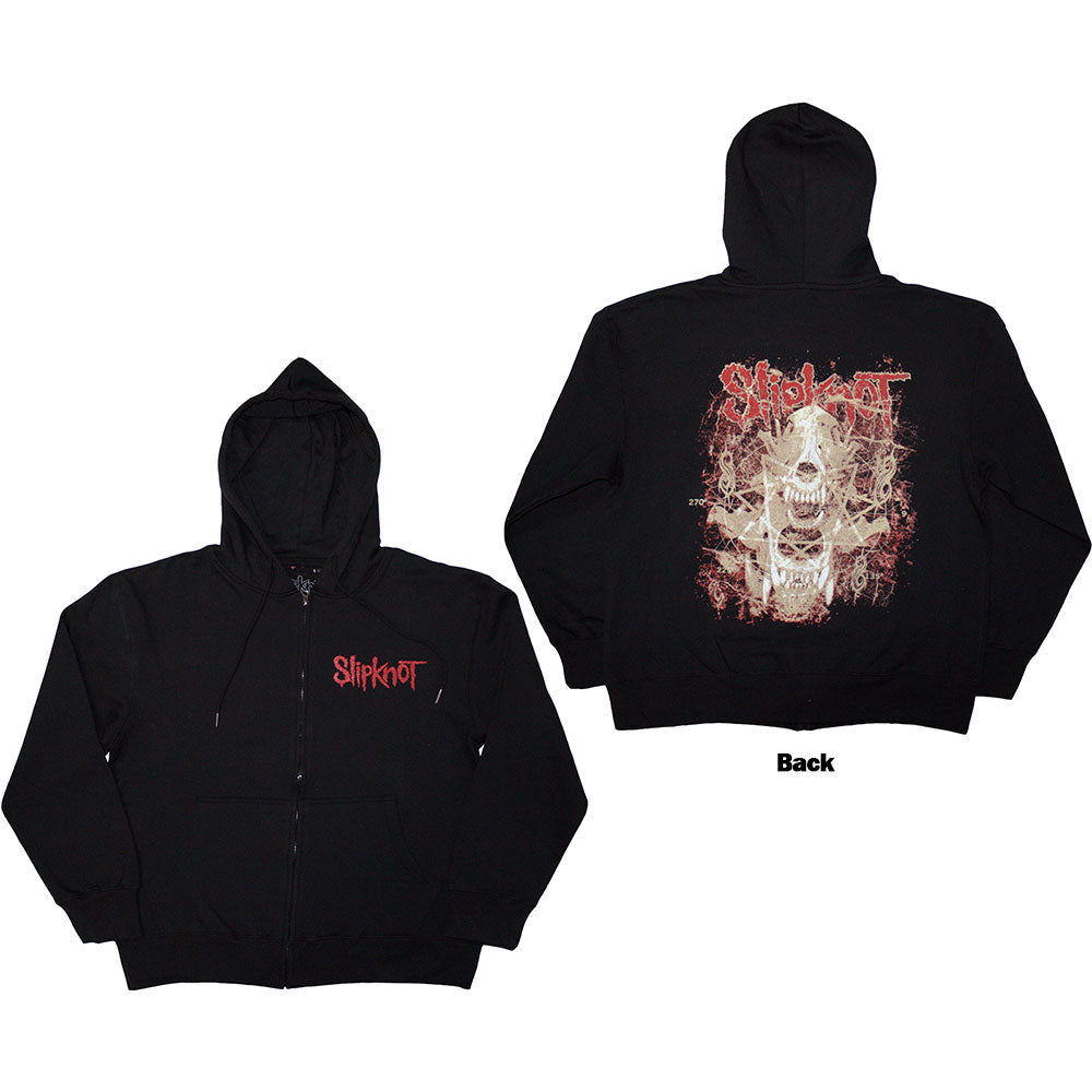 Slipknot Zipped Hoodie: Skull Teeth