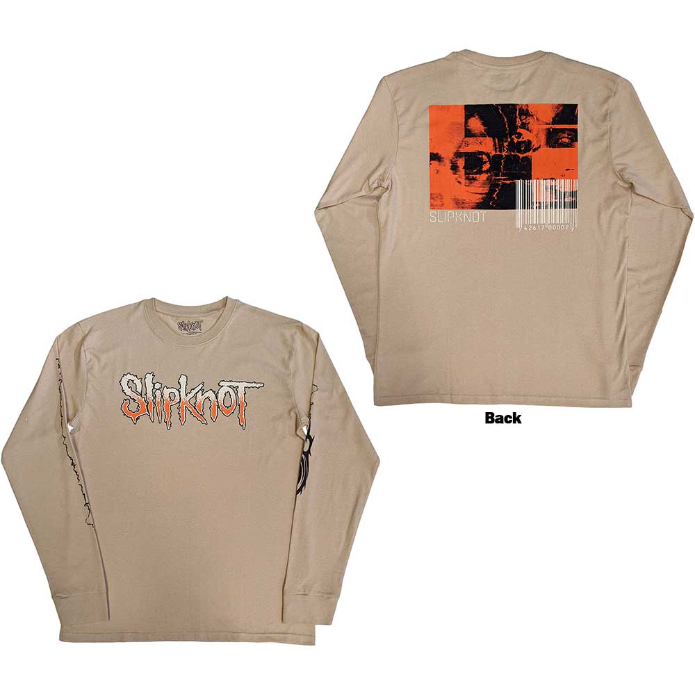 Slipknot Long Sleeve T-Shirt: The End  So Far Logo Barcode