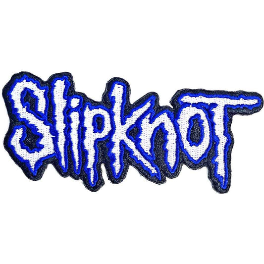 Slipknot Patch: Cut-Out Logo Blue Border