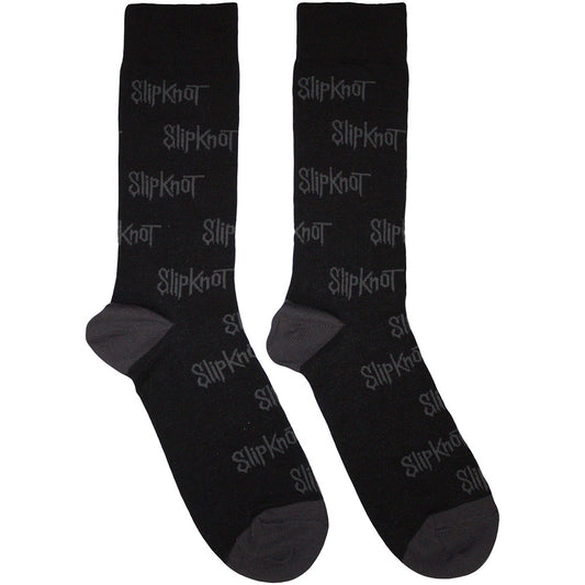 Slipknot Socks: All Over Print Logos