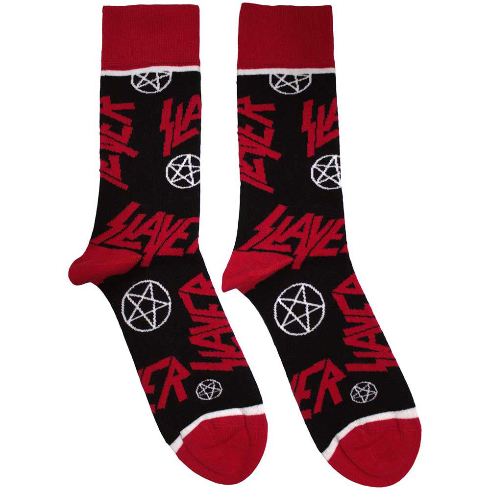 Slayer Socks: Logos and Pentagrams