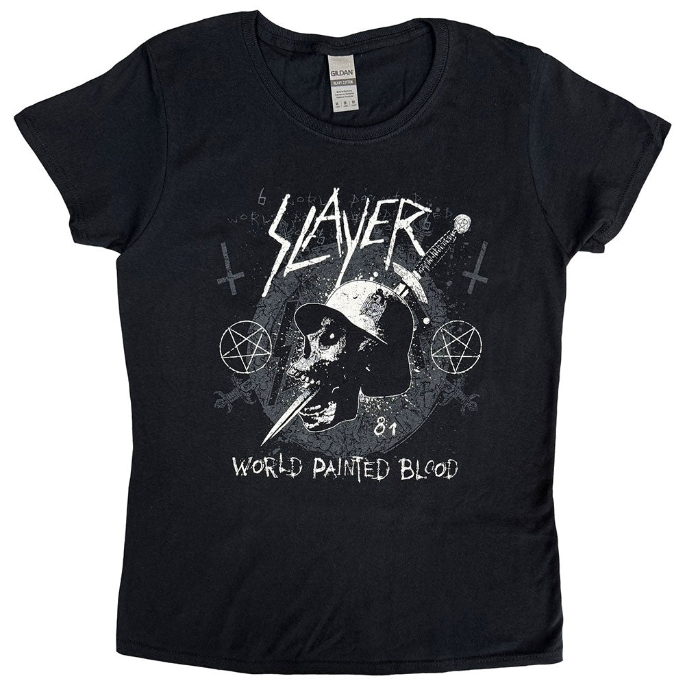 Slayer Ladies T-Shirt: Dagger Skull