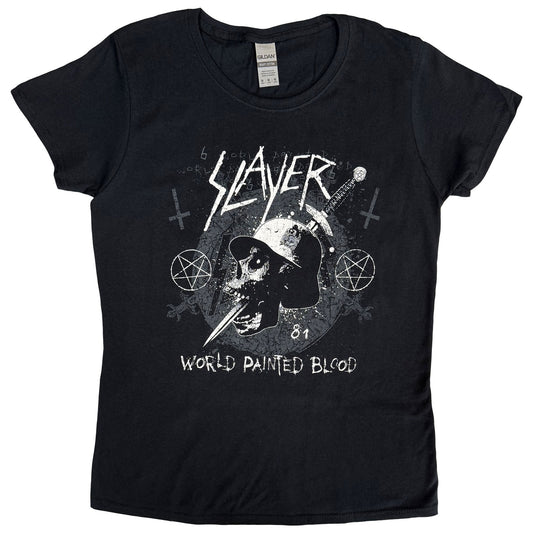 Slayer Ladies T-Shirt: Dagger Skull