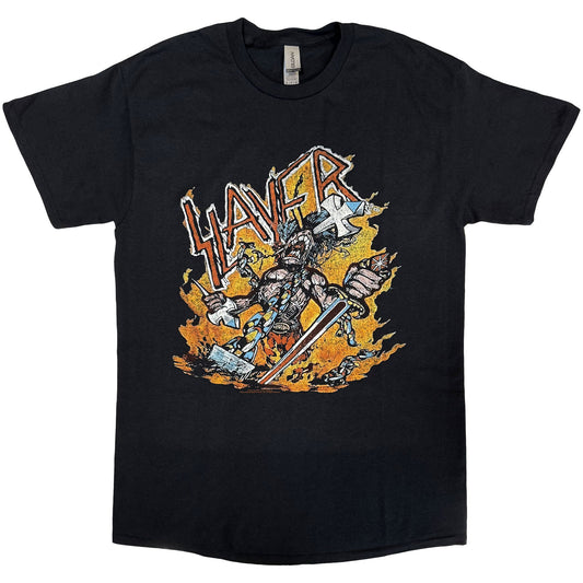 Slayer T-Shirt: Cartoon Flames