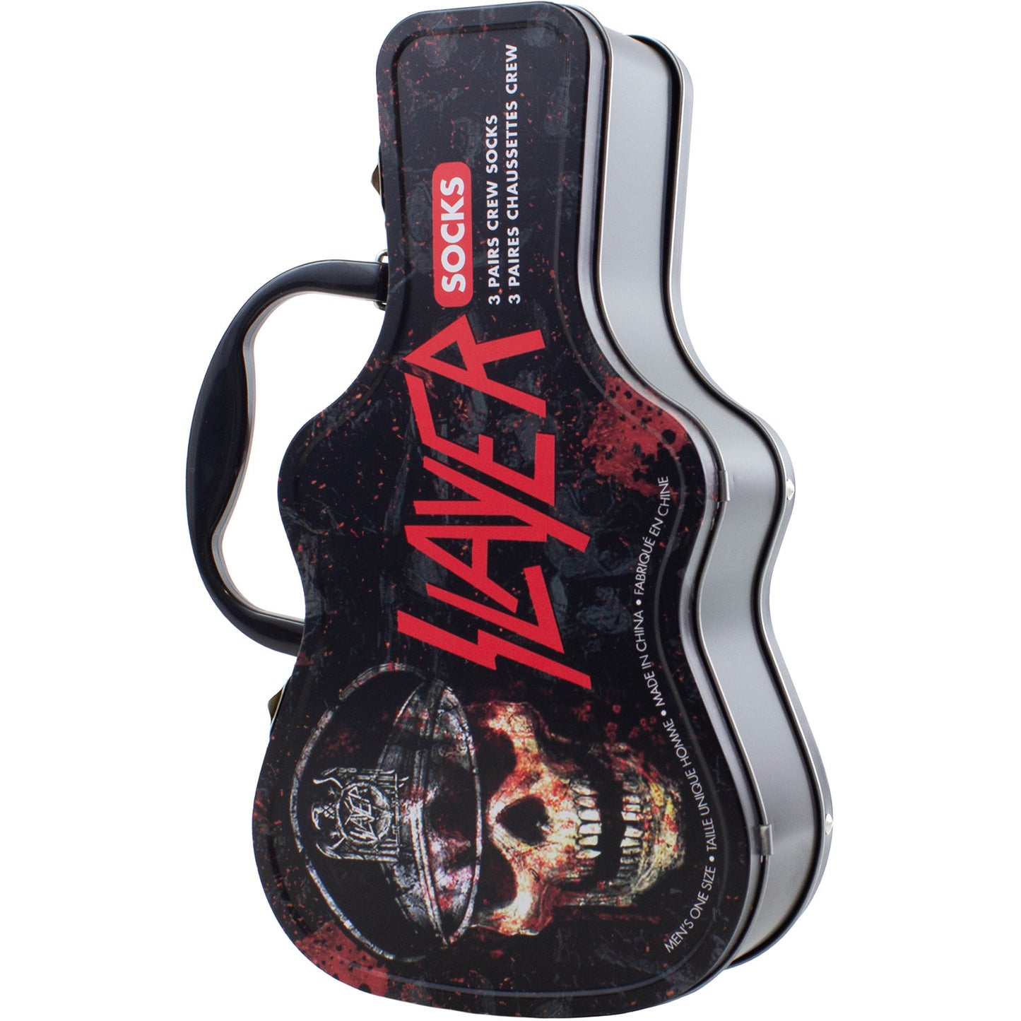 Slayer Sock Guitar Tin: Logos