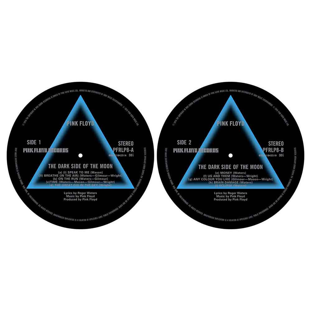 Pink Floyd Turntable Slipmat Set: Dark Side Of The Moon