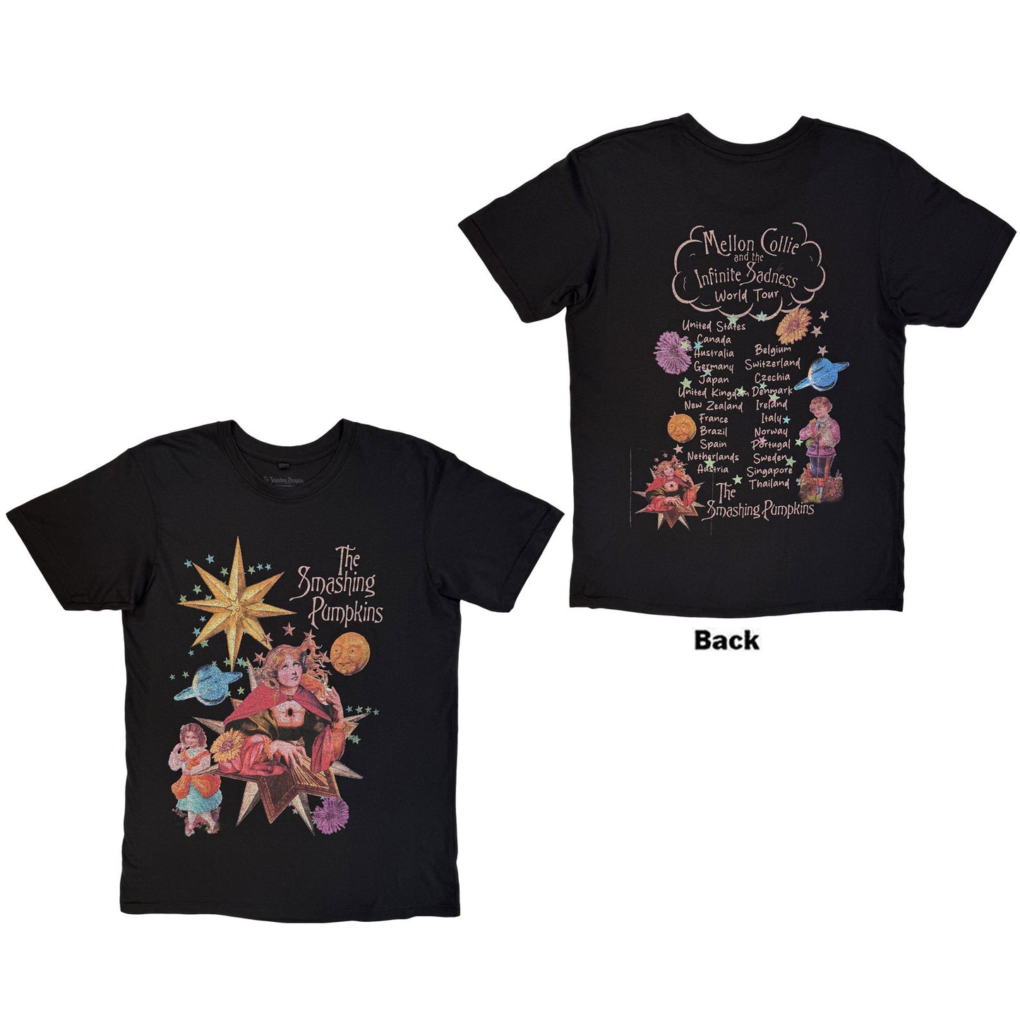 The Smashing Pumpkins Premium Carbon T-Shirt: Celestial Collage
