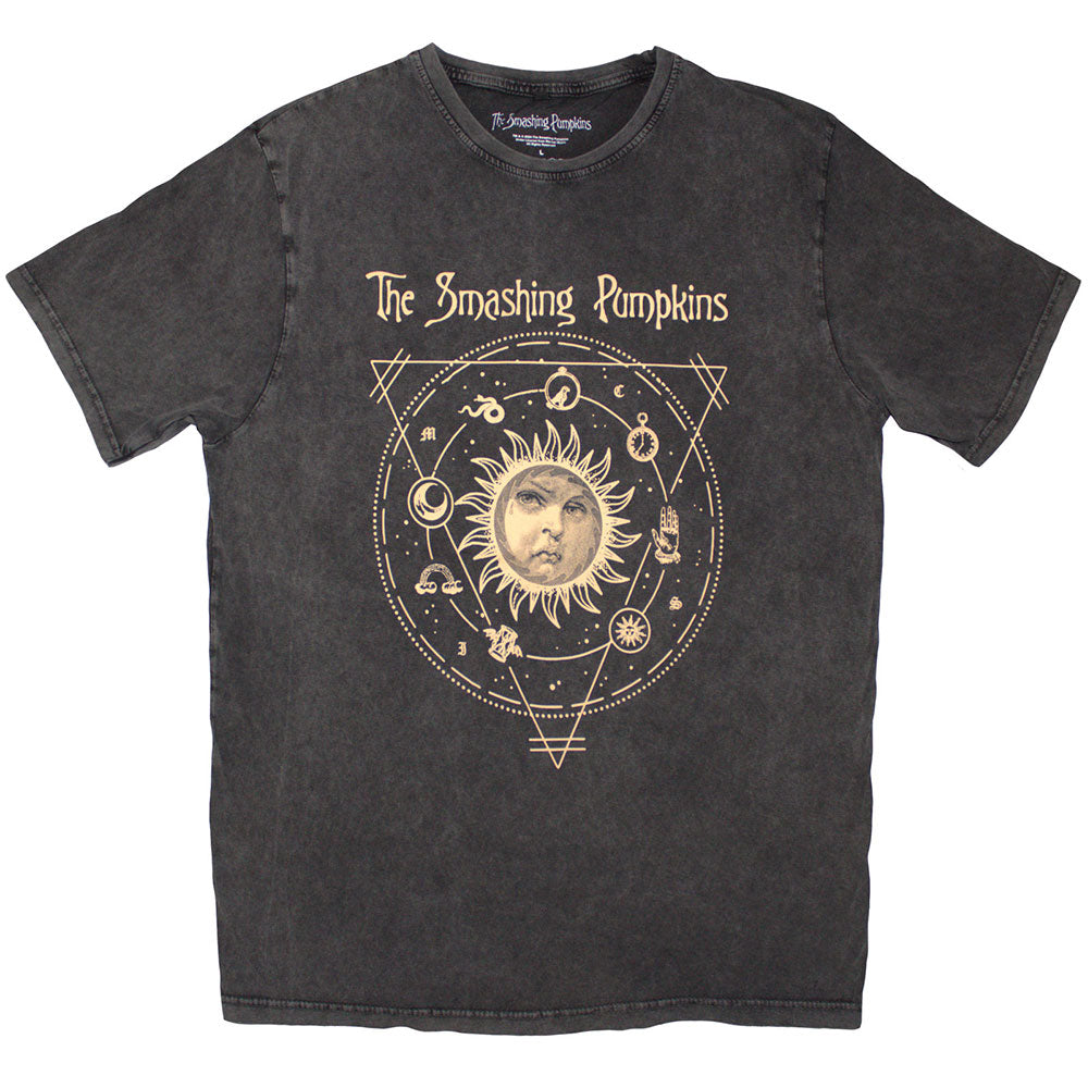The Smashing Pumpkins Stone Wash T-Shirt: Celestial Sun