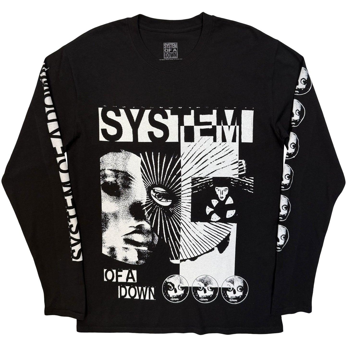 System Of A Down Long Sleeve T-Shirt: Hypno Hi-Contrast