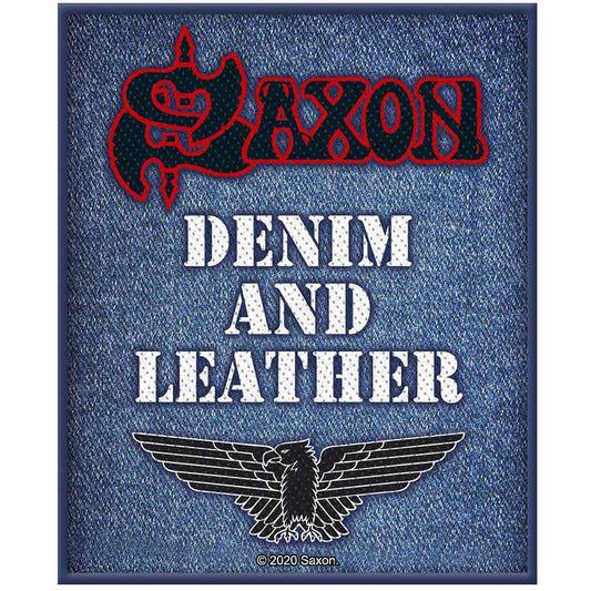 Saxon Patch: Denim & Leather