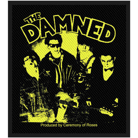 The Damned Woven Patch: Young  Hot  Loud And Stiff