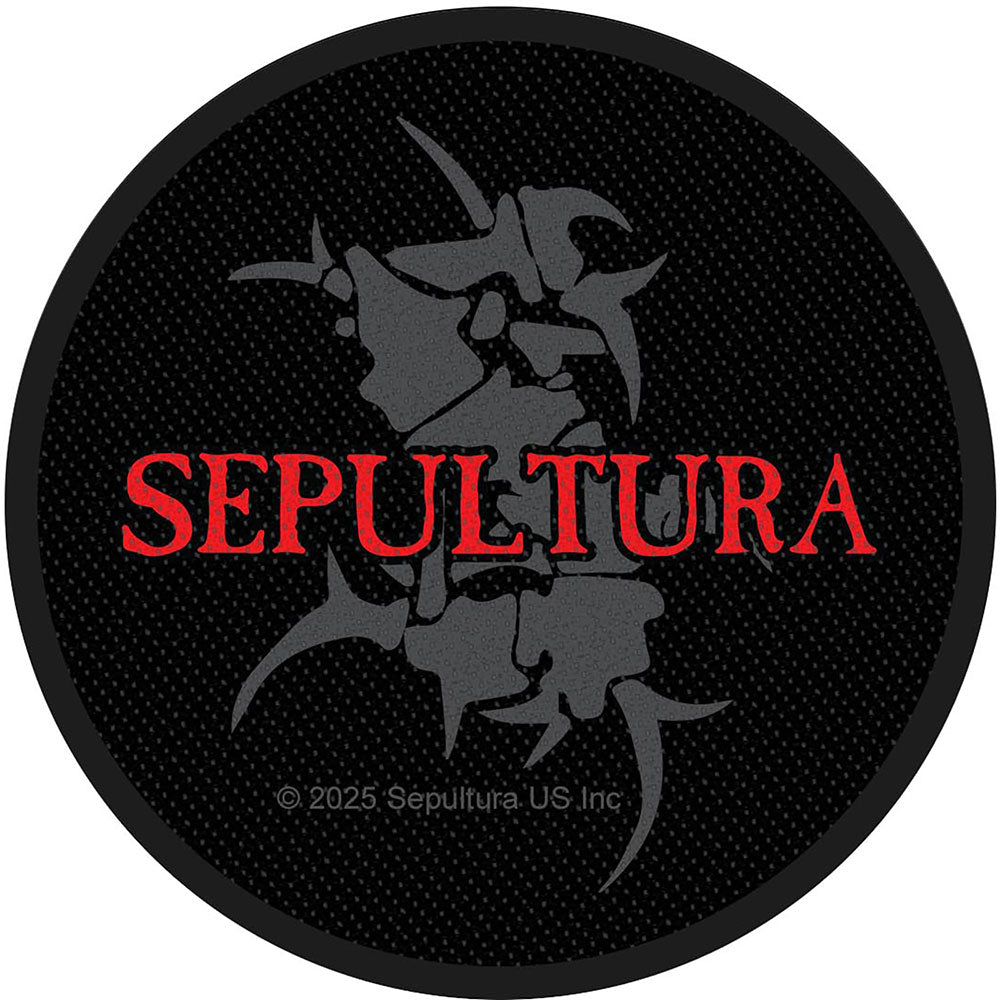 Sepultura Woven Patch: Logo & Tribal S