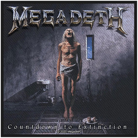 Megadeth Standard Woven Patch: Countdown To Extinction