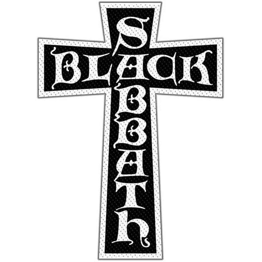 Black Sabbath Patch: Cross Logo Cut Out