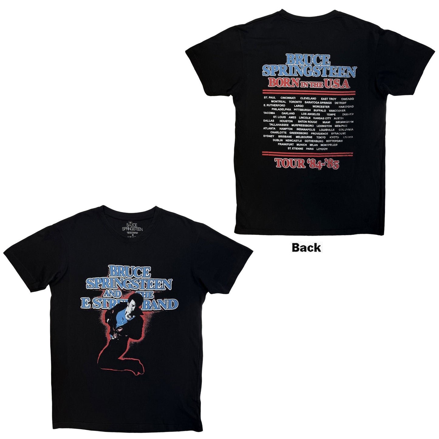 Bruce Springsteen Premium Carbon T-Shirt: E Street Tour '84-'85