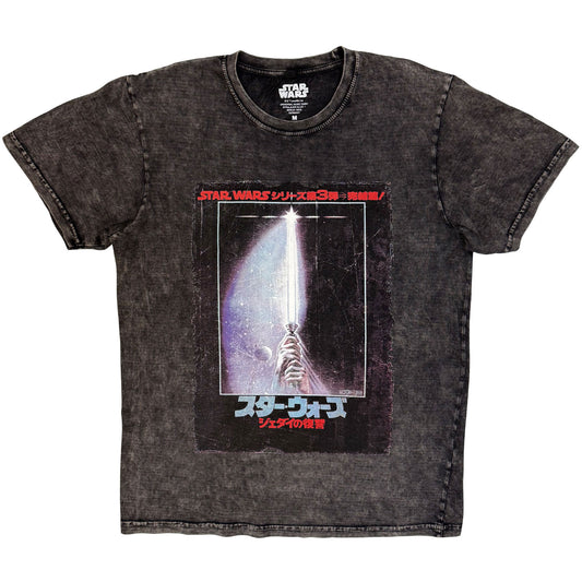 Star Wars Stone Wash T-Shirt: ROTJ Japanese Poster