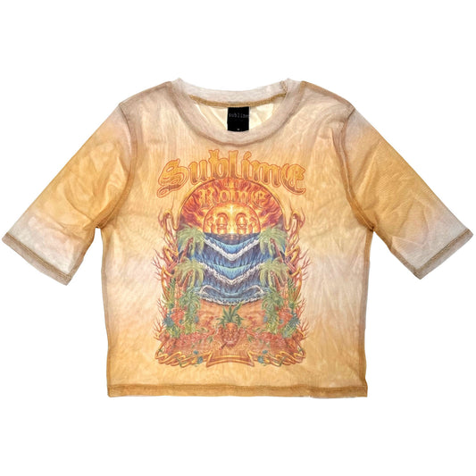Sublime Ladies Mesh Crop Top: Summer Season