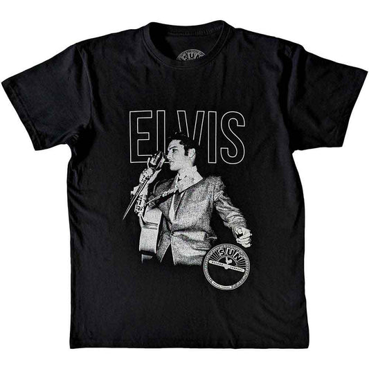 Sun Records T-Shirt: Elvis Live Portrait