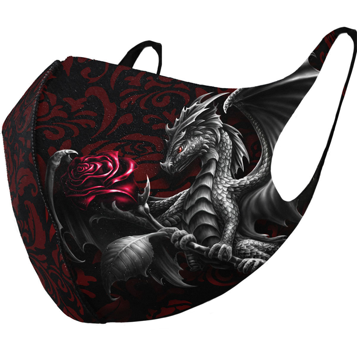 Spiral Face Mask: Dragon Rose