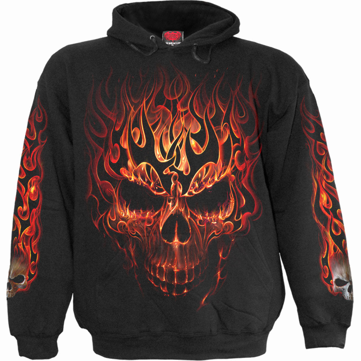Spiral Pullover Hoodie: Skull Blast