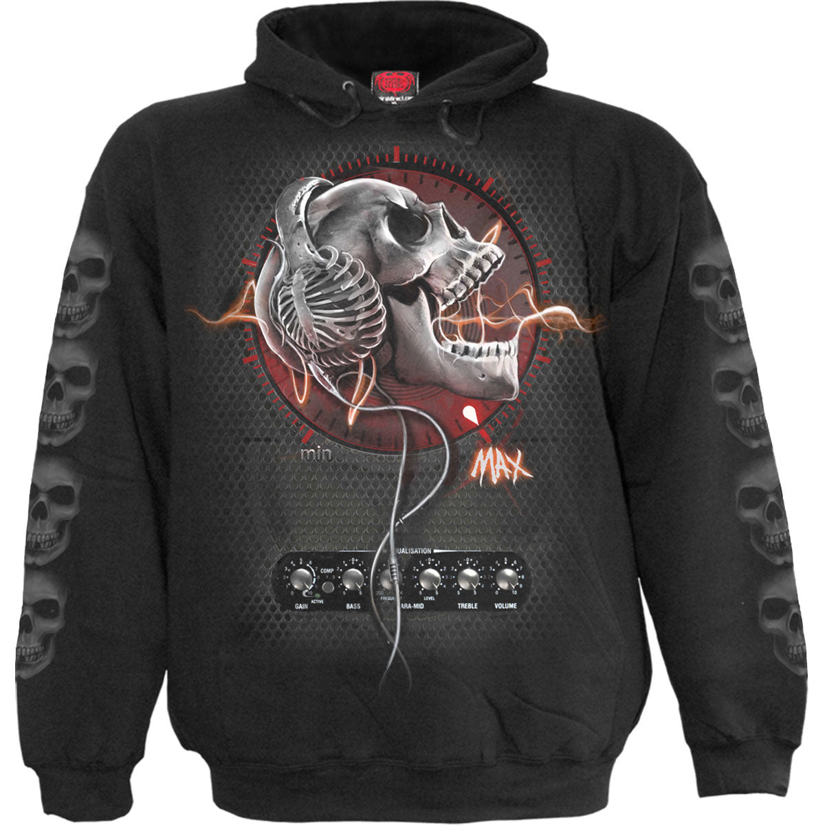Spiral Pullover Hoodie: Never Too Loud