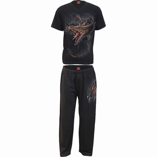 Spiral 4 Piece Gothic Pyjama Set: Breaking Out
