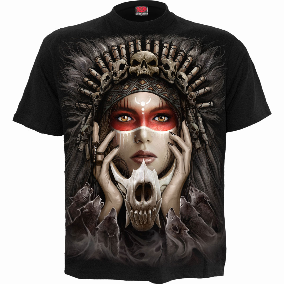 Spiral T-Shirt: Cry Of The Wolf