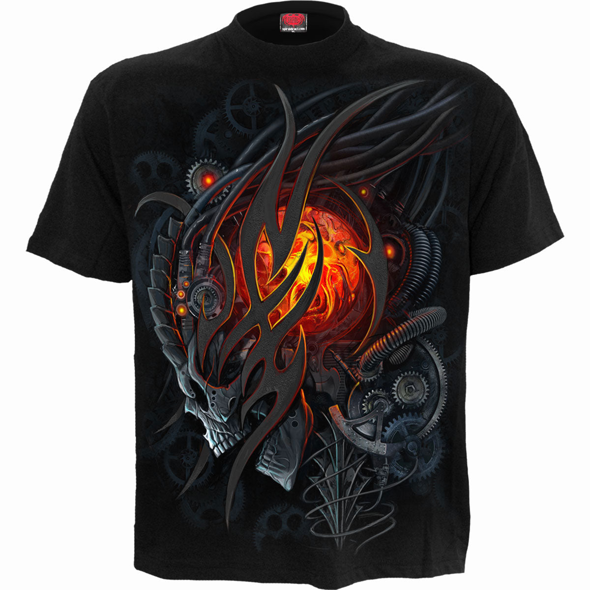 Spiral T-Shirt: Steampunk Skull