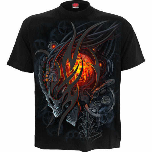 Spiral T-Shirt: Steampunk Skull