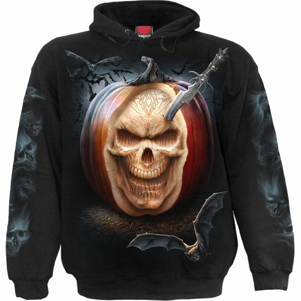 Spiral Pullover Hoodie: Carving Death