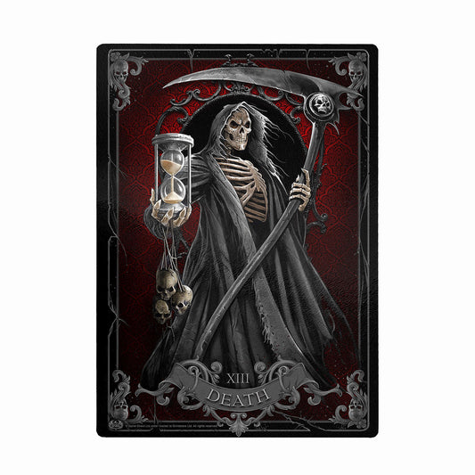 Spiral Glass Chopping Board: Death Tarot