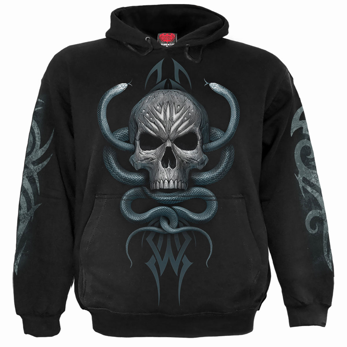 Spiral Pullover Hoodie: Stone Gaze