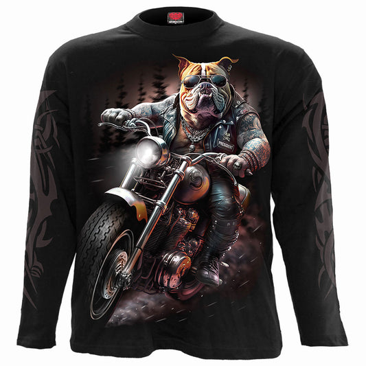 Spiral Long Sleeve T-Shirt: Top Dog