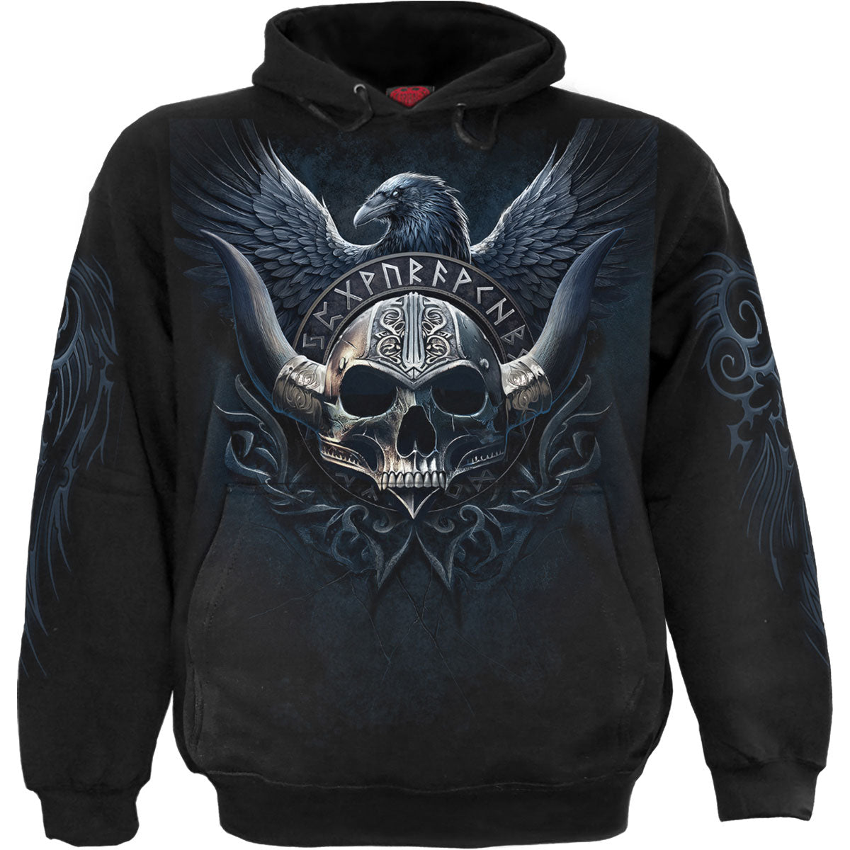 Spiral Pullover Hoodie: Odin's Warrior