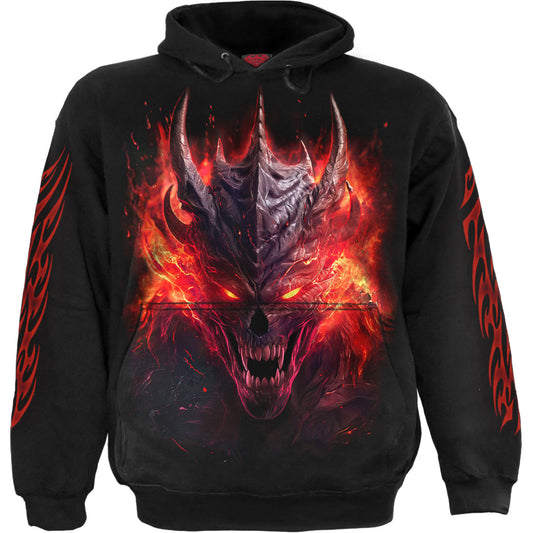 Spiral Pullover Hoodie: Riff Burner