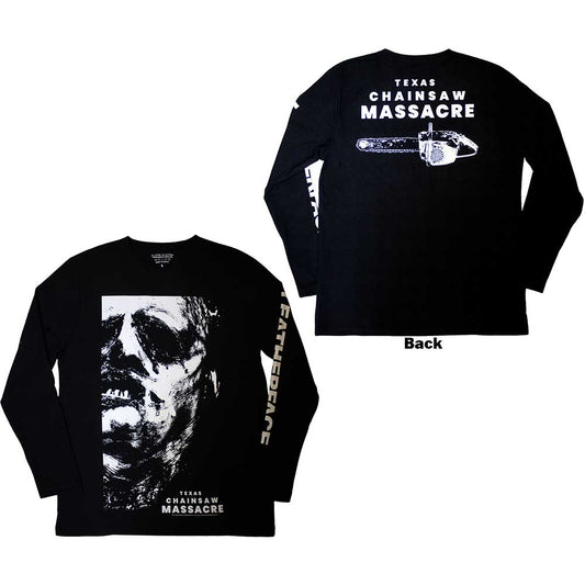 The Texas Chainsaw Massacre Long Sleeve T-Shirt: Leather Face