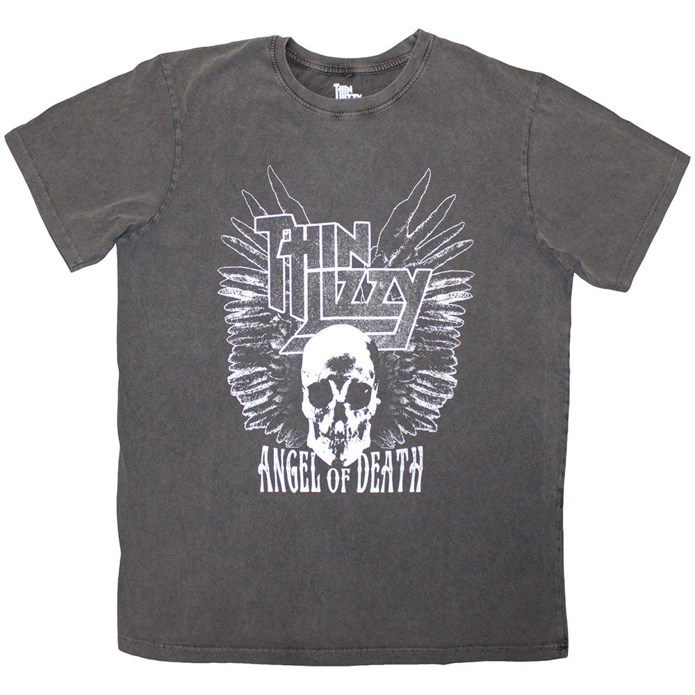 Thin Lizzy Stone Wash T-Shirt: Angel Of Death