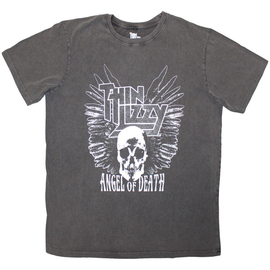 Thin Lizzy Stone Wash T-Shirt: Angel Of Death