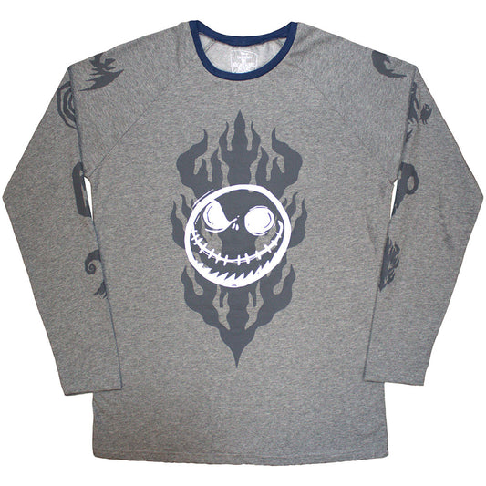 The Nightmare Before Christmas Long Sleeve T-Shirt: Flaming Jack