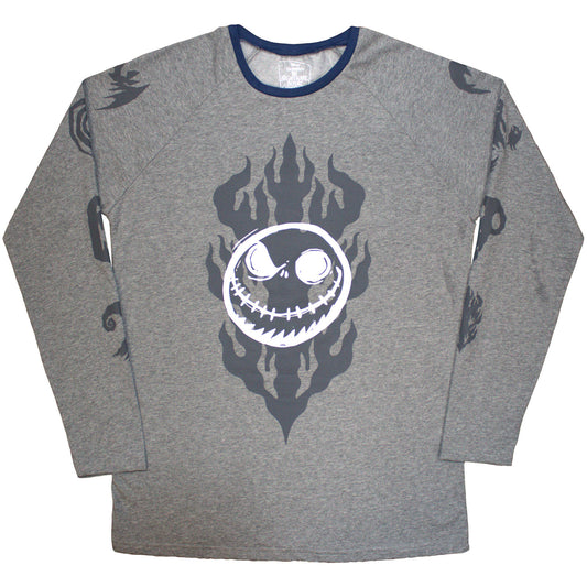 The Nightmare Before Christmas Long Sleeve T-Shirt: Flaming Jack