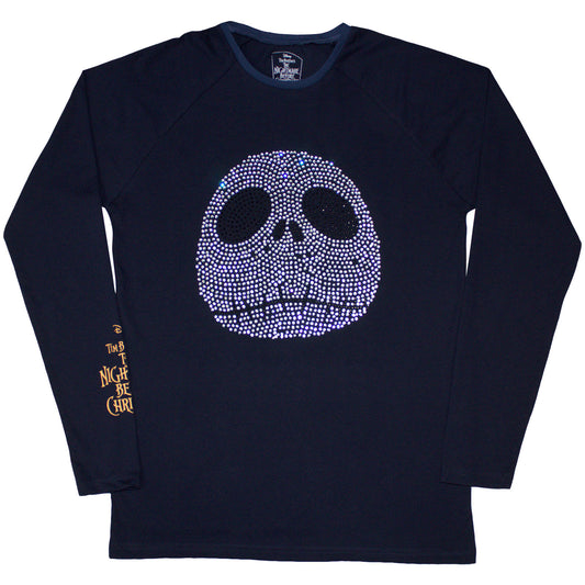 The Nightmare Before Christmas Long Sleeve T-Shirt: Rhinestone Jack