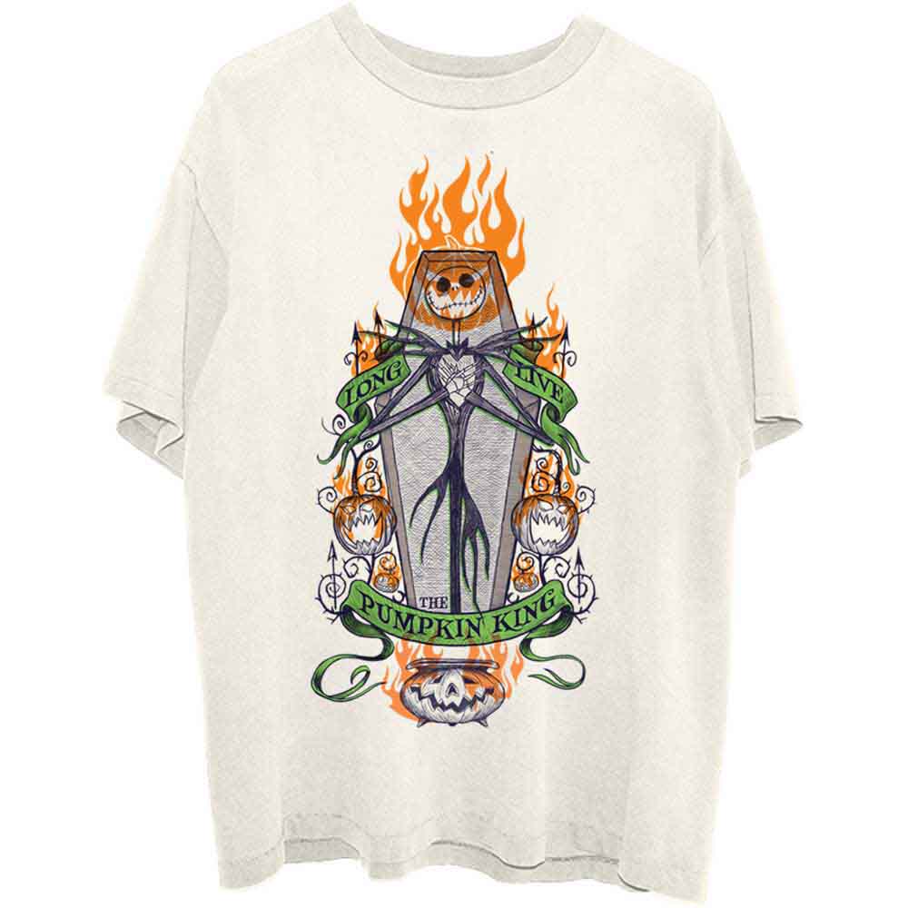 The Nightmare Before Christmas T-Shirt: Orange Flames Pumpkin King