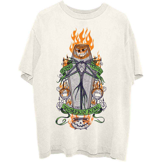 The Nightmare Before Christmas T-Shirt: Orange Flames Pumpkin King