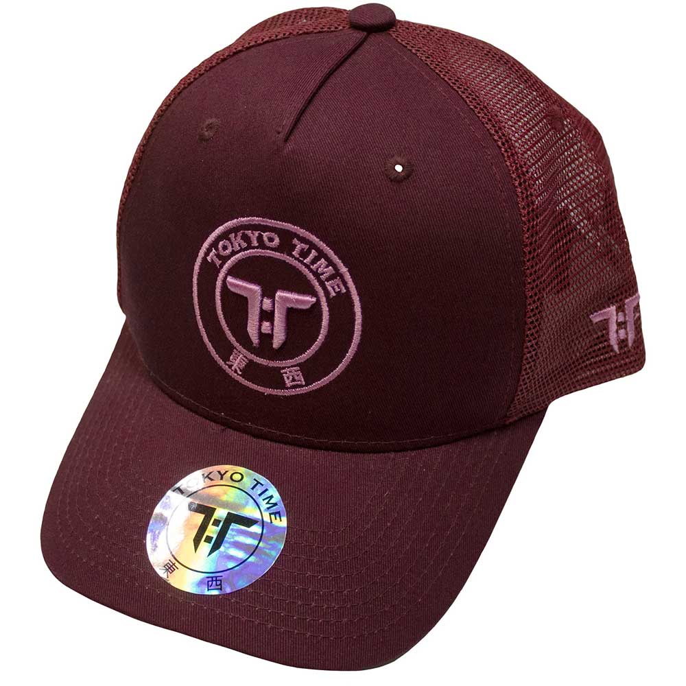 Tokyo Time Baseball Cap: TT Core Pink Logo