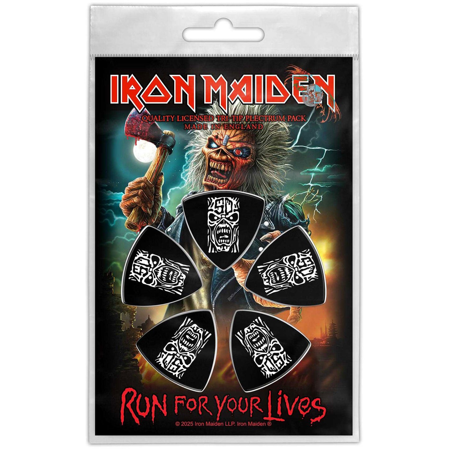 Iron Maiden Tri-Tip Plectrum Pack: Run For Your Lives