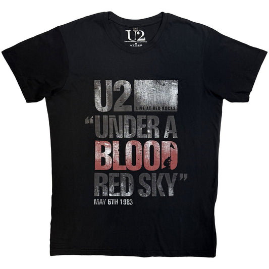 U2 Premium Carbon T-Shirt: Blood Red Sky Live