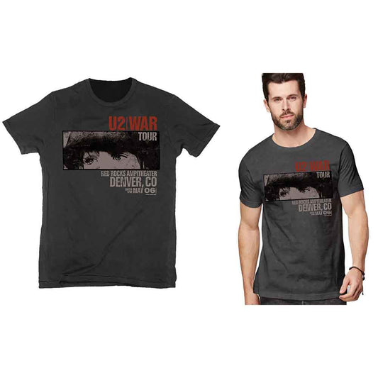 U2 T-Shirt: War Red Rocks