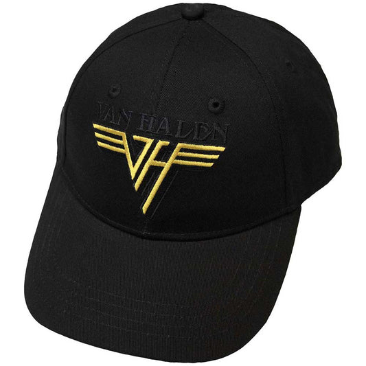 Van Halen Baseball Cap: Text & Yellow Logo