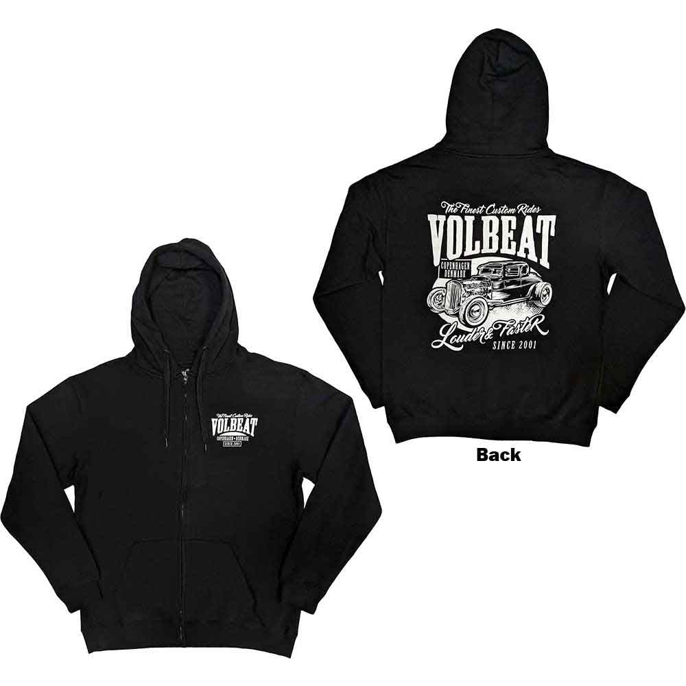 Volbeat Zipped Hoodie: Louder and Faster